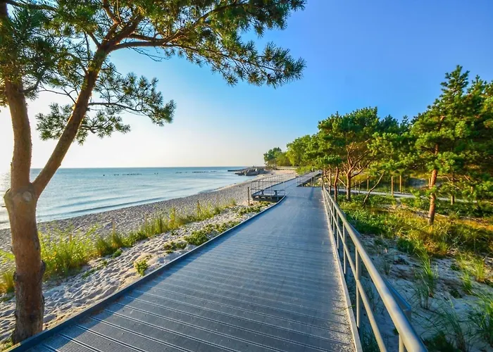 Lägenhet Comfortable With A Sea View Ustronie Morskie